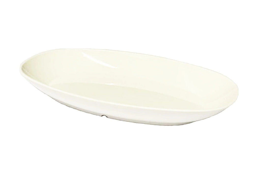 Reusable Plastic Medium Deep Oval Dish 400ml - Polycarbonate