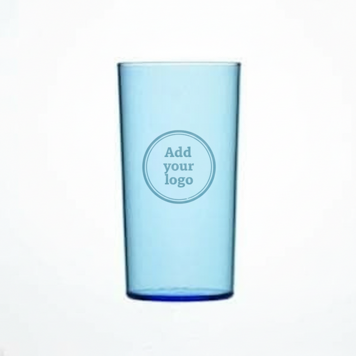 Neon Reusable Plastic Hi-ball Glass 284ml Box of 48. - Polystyrene UKCA Stamped to Rim