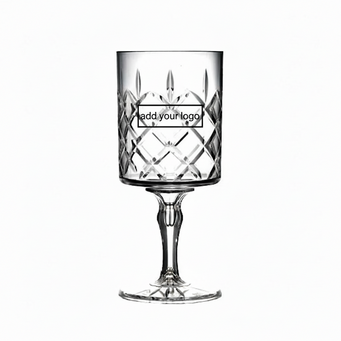 Clear Reusable Plastic Kristal Wine Goblet 340ml - Polycarbonate