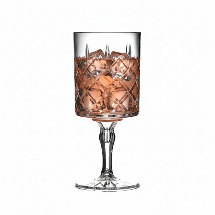 Clear Reusable Plastic Kristal Wine Goblet 340ml - Polycarbonate