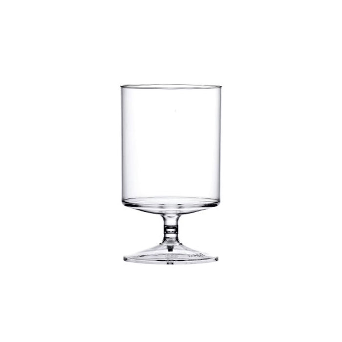 Clear Reusable Plastic Stacking Wine Glass 312.5ml - Polycarbonate UKCA Stamped at 125/ 175 & 250ml