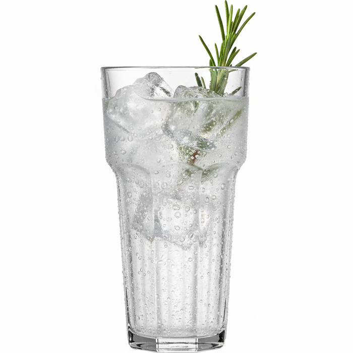 Clear Reusable Plastic Remedy Tumbler Glass 340ml - Polycarbonate UKCA Marked to Rim