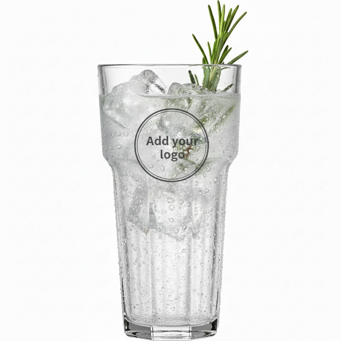 Clear Reusable Plastic Remedy Tumbler Glass 340ml - Polycarbonate UKCA Marked to Rim