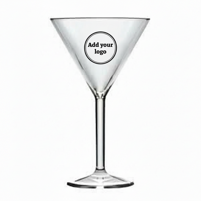 Clear Reusable Plastic Cocktail Glass 200ml - Polycarbonate