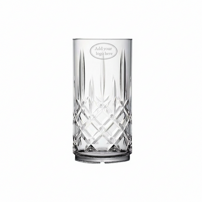 Clear Reusable Plastic Kristal Hi Ball Glass 400ml - Polycarbonate