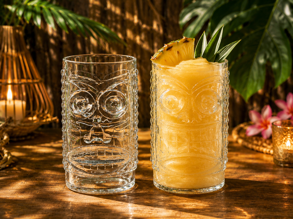 Reusable Plastic Tiki Stacking Totem Glass - 400ml - Polycarbonate