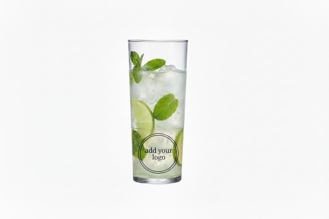 Clear Reusable Plastic Stacking Hi-ball Glass 400ml - Polycarbonate