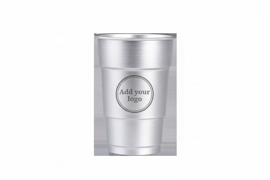 Reusable Aluminium Pint Glass 620ml - UKCA Stamped to Line