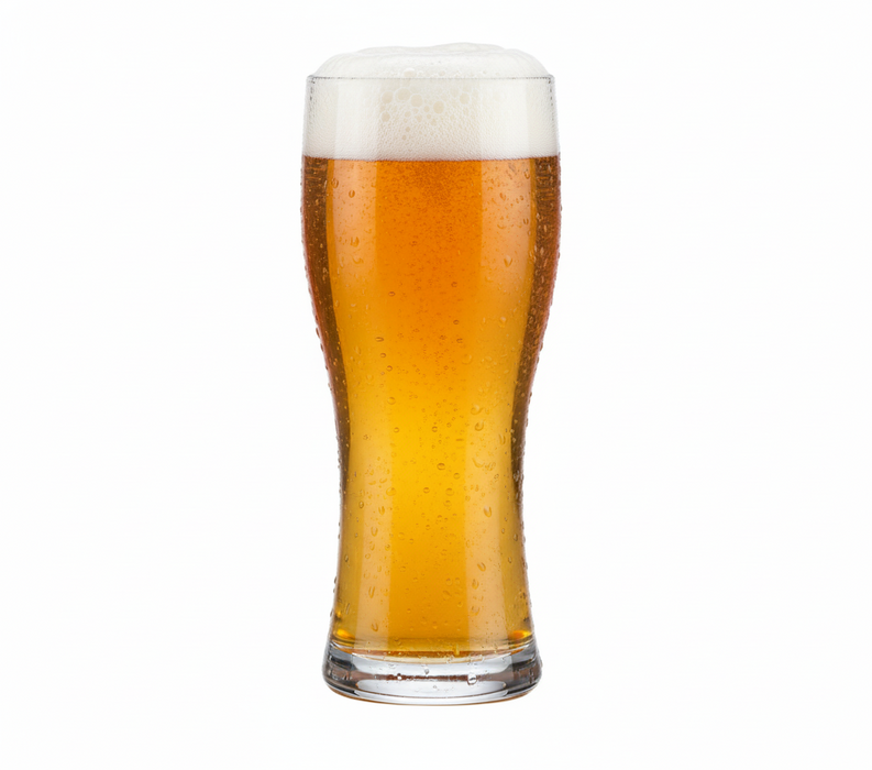 Clear Reusable Plastic Pilsner / Wheat Pint Glass 568ml- Polycarbonate UKCA Stamped to Rim