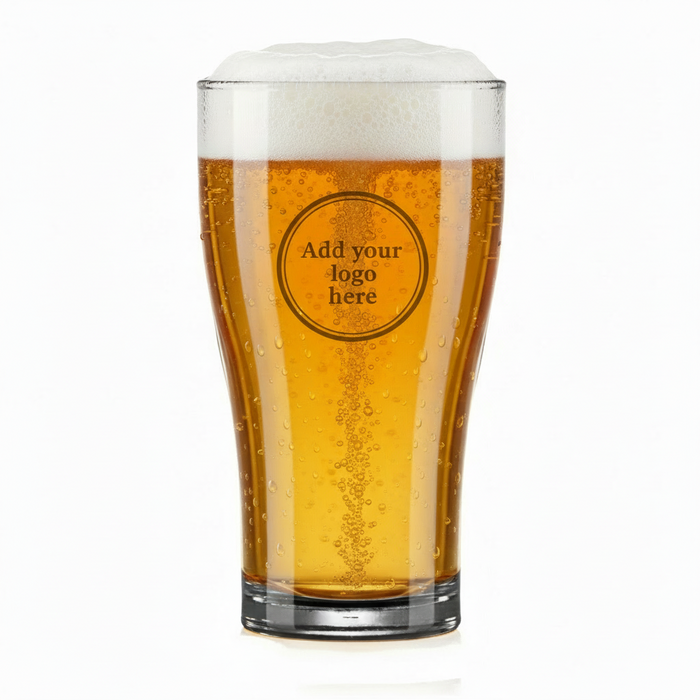 Clear Reusable Viking Plastic Pint Glass 568ml - Nucleated Polycarbonate UKCA Stamped to Rim