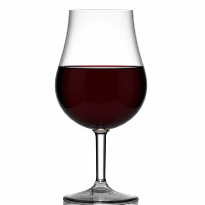 Clear Reusable Plastic Grande Vino Glass 621ml - Polycarbonate