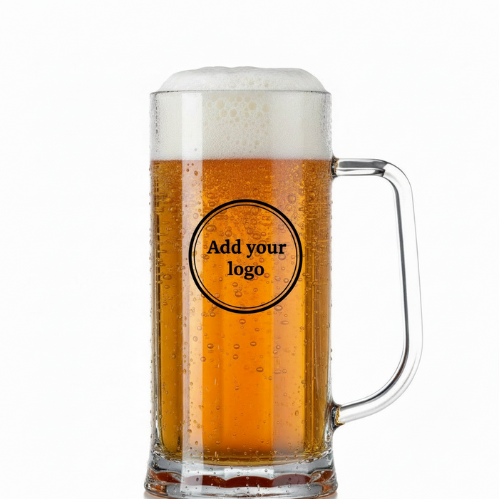 Clear Reusable Plastic Premium Bavarian 2 Pint Stein Tankard 1136ml - Polycarbonate UKCA Stamped to Line