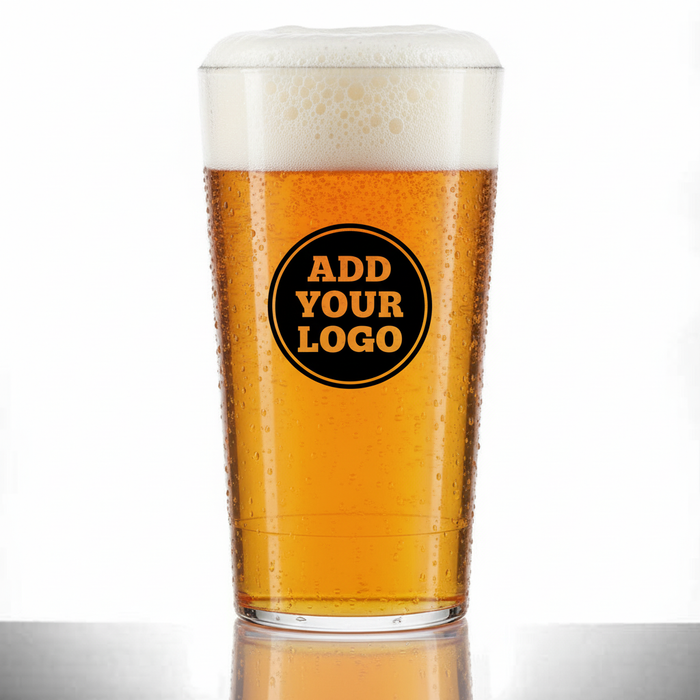 Printed Festival Unbreakable Plastic Pint Glass from 75p per Unit