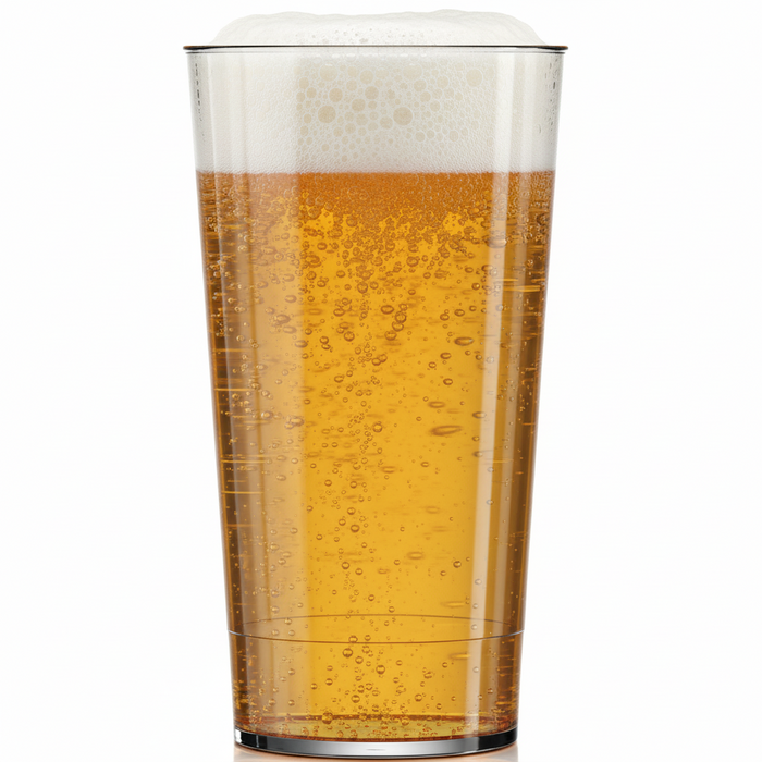 Clear Reusable Plastic Fesitval Pint Cup 650ml - Polycarbonate