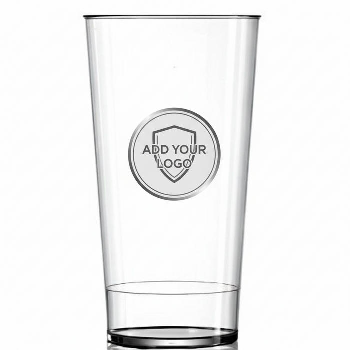 Clear Reusable Plastic Fesitval Pint Cup 650ml - Polycarbonate