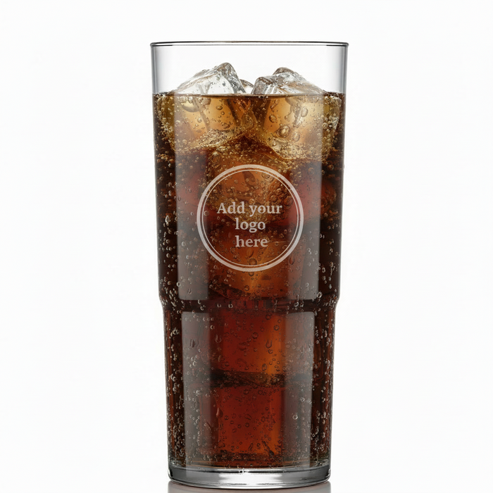 Clear Reusable Plastic Stacking Pint Glass 568ml- Polycarbonate UKCA Stamped to Rim