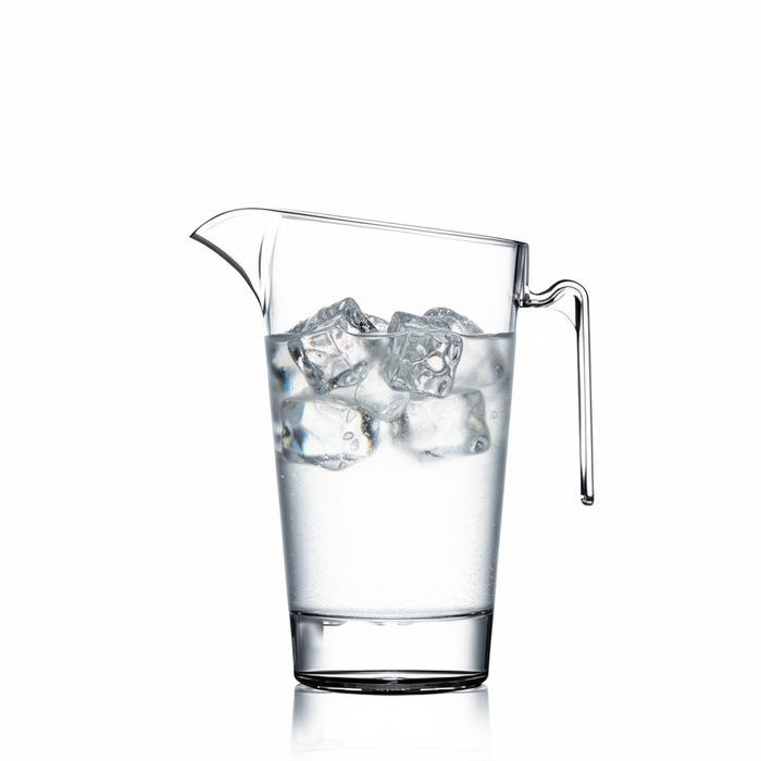 2 Pint Clear Reusable Plastic Jug 1136ml - Polycarbonate UKCA Stamped to Line