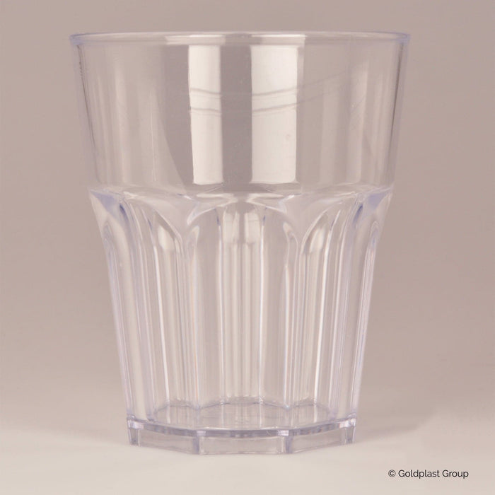Clear Reusable Plastic Tumbler Glass 300ml
