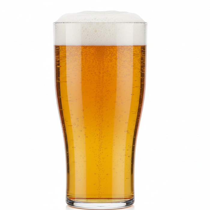 Clear Reusable Plastic Tulip Half Pint Glass 284ml - Crystal Polystyrene UKCA Stamped to Rim