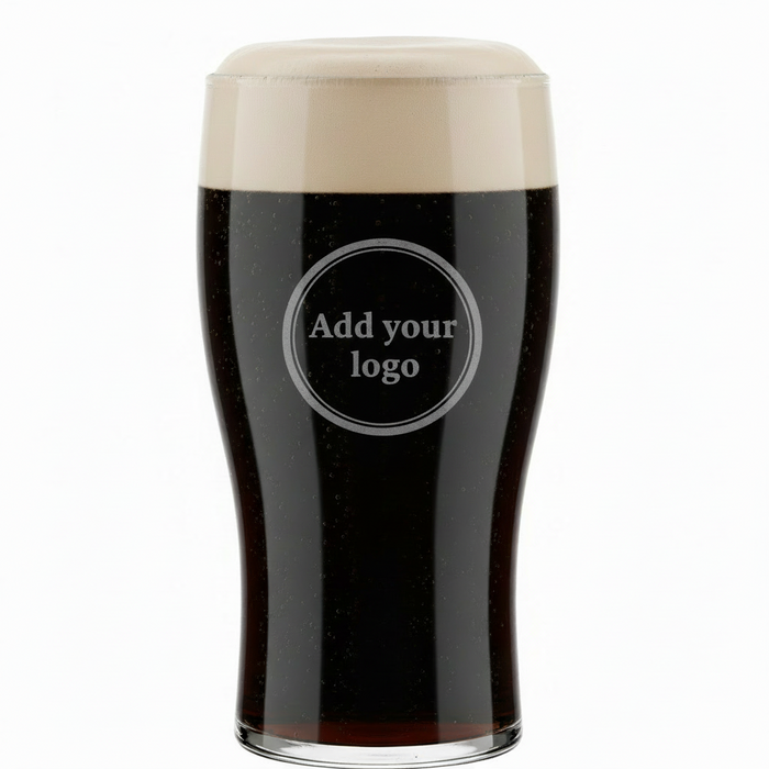 Clear Reusable Plastic Tulip Half Pint Glass 284ml - Crystal Polystyrene UKCA Stamped to Rim