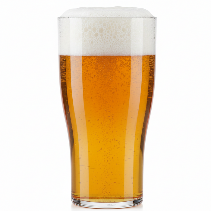 Clear Reusable Plastic Tulip Half Pint Glass 284ml - Nucleated Polycarbonate UKCA Stamped to Rim