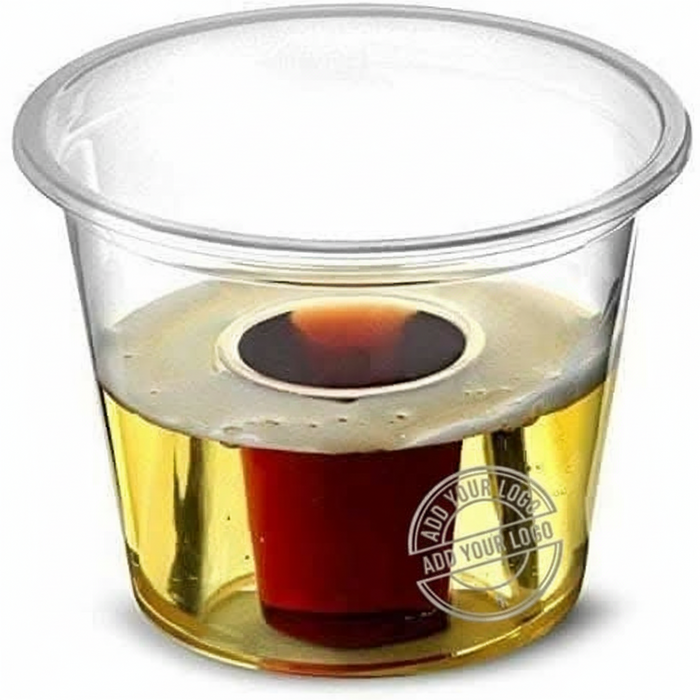 Clear Disposable Recyclable Plastic Bomb Shot Glass 25ml