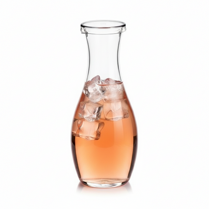 Clear Recyclable Plastic PET Wine Carafe 800ml