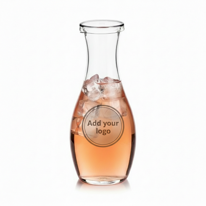 Clear Recyclable Plastic PET Wine Carafe 800ml