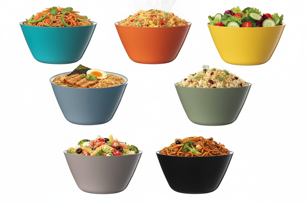 Reusable Plastic Round Bowl 120mm