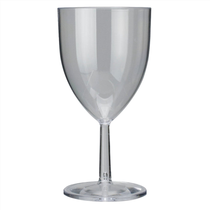 Reusable Clarity Reusable Plastic Wine Glass 300ml - Crystal Polystyrene