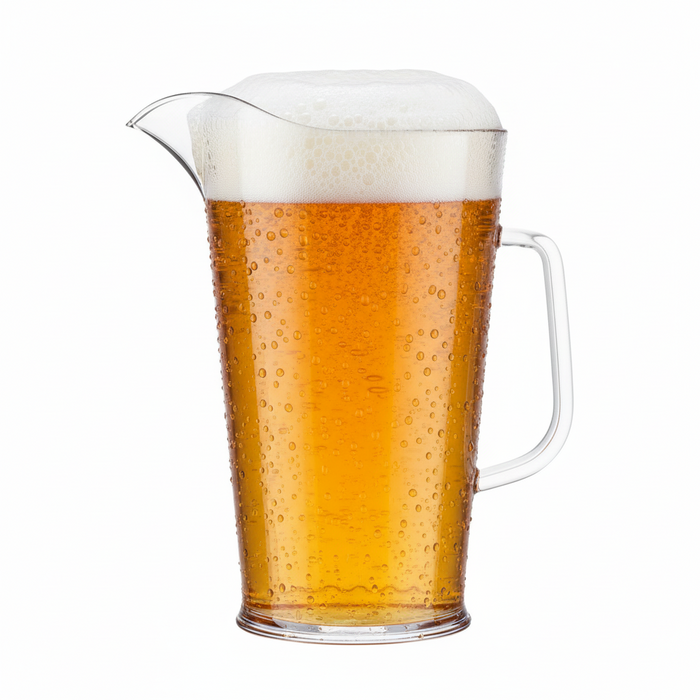 4 Pint Clear Reusable Plastic Jug 2272ml - Polycarbonate UKCA Stamped to Line