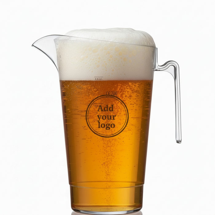 4 Pint Clear Reusable Plastic Jug 2272ml- Polycarbonate UKCA Stamped at 2/ 3 & 4 Pints