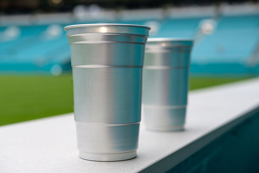 Reusable Aluminium Pint Glass 620ml - UKCA Stamped to Line