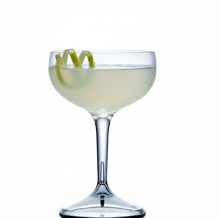 Clear Reusable Plastic Coupe Cocktail Glass 250ml - Polycarbonate
