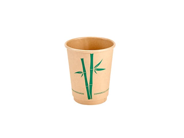 8oz Bamboo Fibre Double Wall Hot Cups - 227ml