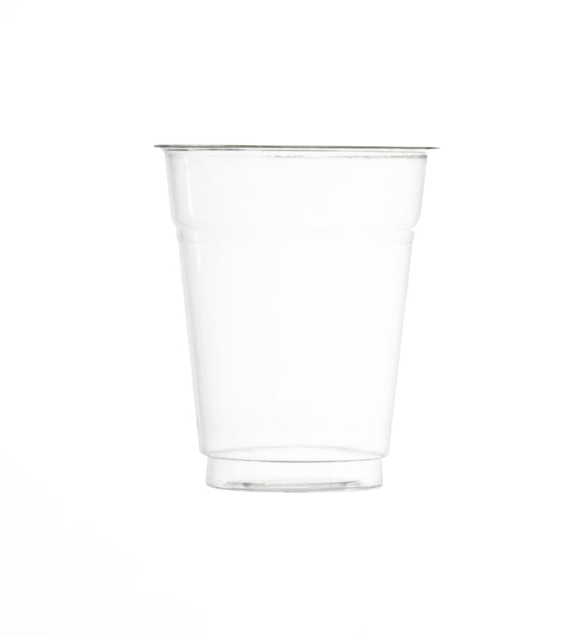 Clear Recycled Plastic Half Pint to line  Glass - RPET UK CA Stamped to Rim