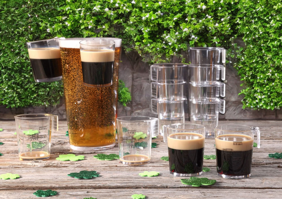 Clear Reusable Plastic Hanging Shot Glass 70ml - Polycarbonate