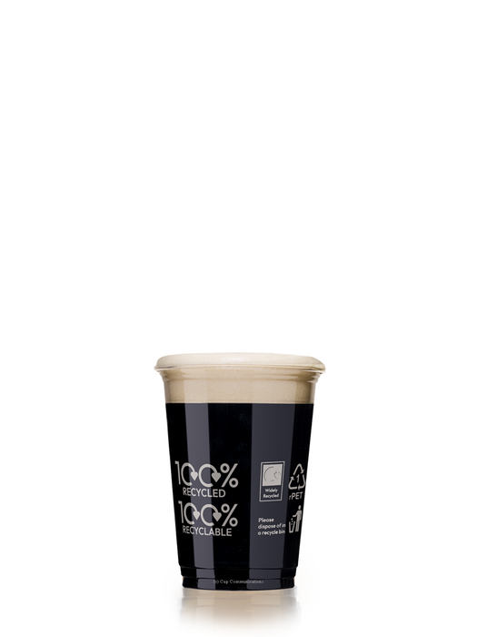 Clear 100% Recycled Plastic Half Pint Glass 284ml - RPET CE Stamped to Rim