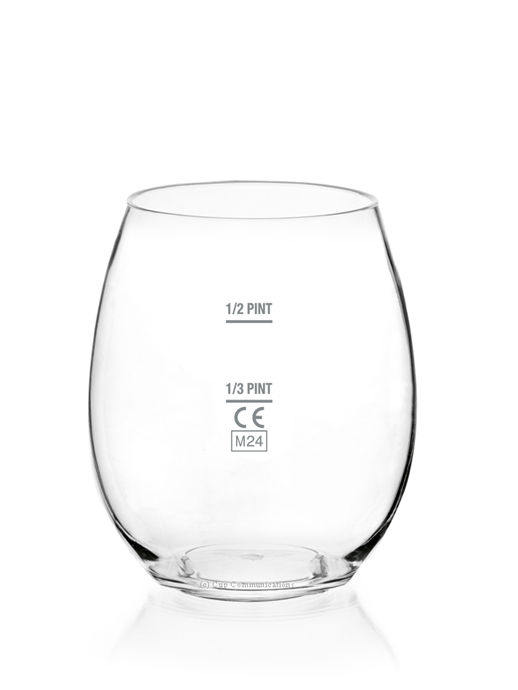 Taproom Half-Pint Plastic Beer Glass – CE Lined 1/3 & 1/2 Pint - 390ml/14oz - Unbreakable Tritan