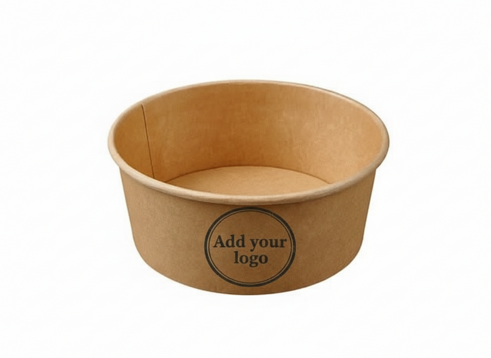 Kraft Paperboard Lined Food Container 750ml