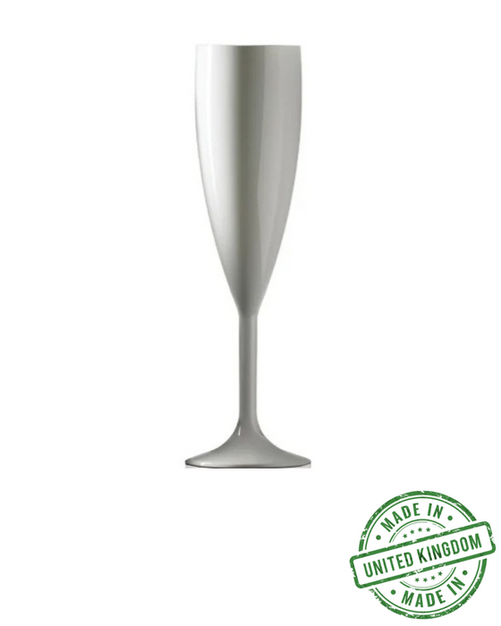 Reusable Plastic Champagne Flute 190ml - Polycarbonate