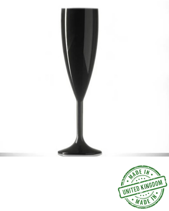 Reusable Plastic Champagne Flute 190ml - Polycarbonate