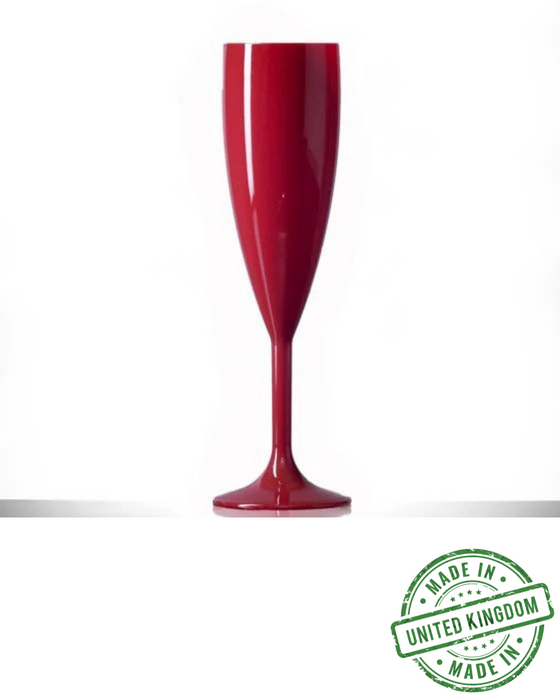 Reusable Plastic Champagne Flute 190ml - Polycarbonate