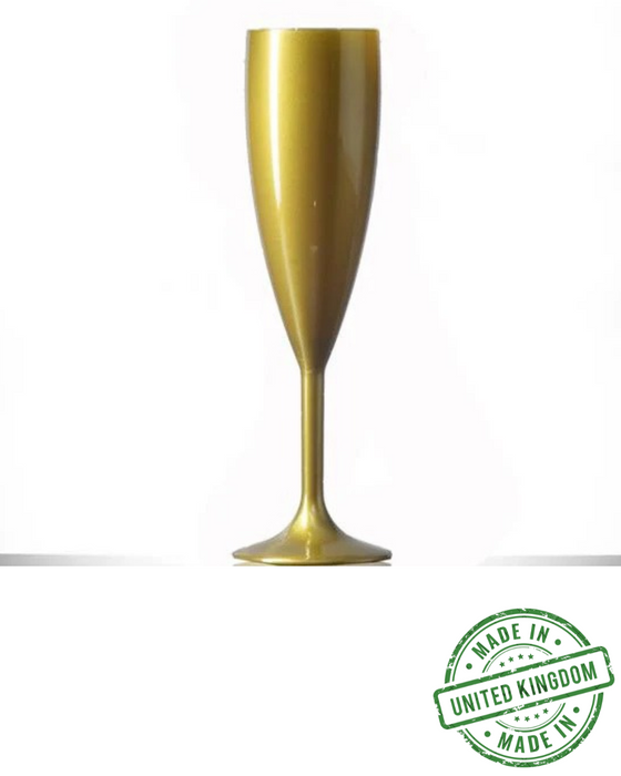 Reusable Plastic Champagne Flute 190ml - Polycarbonate