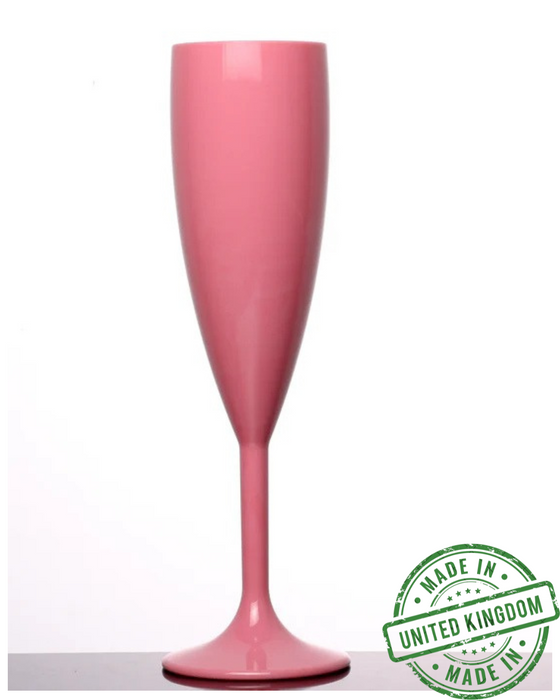 Reusable Plastic Champagne Flute 190ml - Polycarbonate