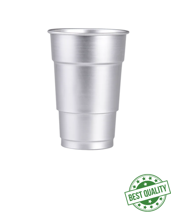 Reusable Aluminium Pint Glass 620ml - UKCA Stamped to Line