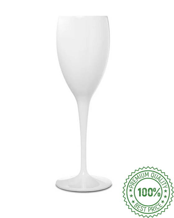 Reusable Plastic Champagne Flute 180ml - Polycarbonate
