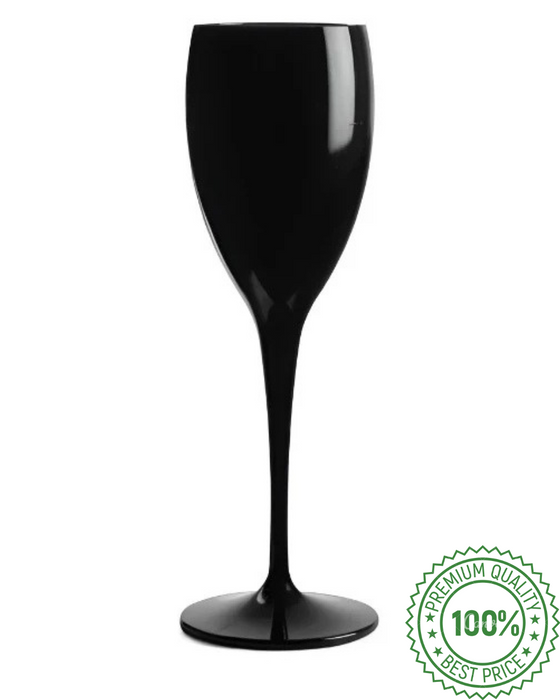 Reusable Plastic Champagne Flute 180ml - Polycarbonate