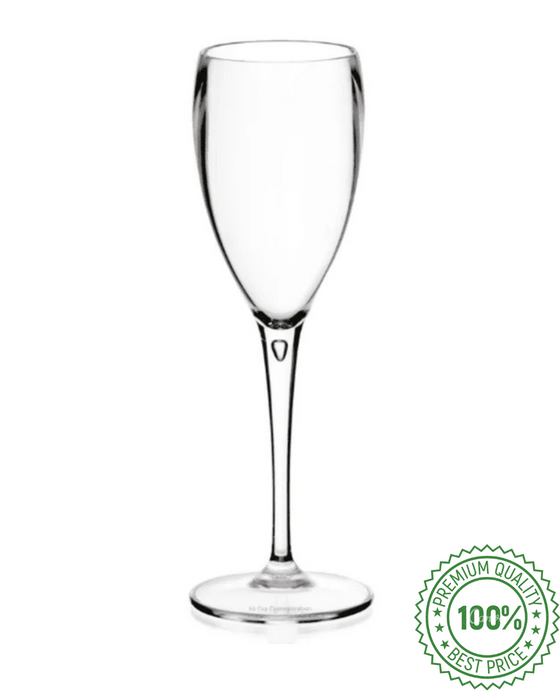Reusable Plastic Champagne Flute 180ml - Polycarbonate