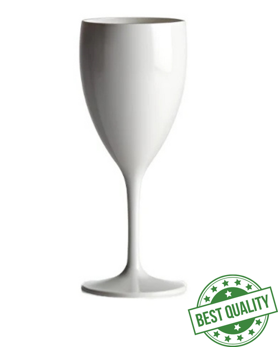 Reusable Plastic Wine Glass 350ml - Polycarbonate